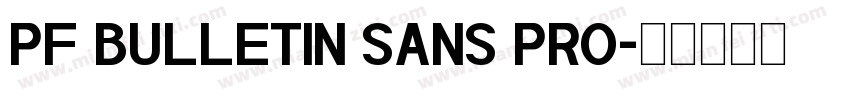 PF BULLETIN SANS PRO字体转换